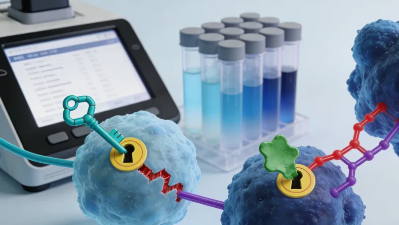 医生与患者共同查看基因检测报告