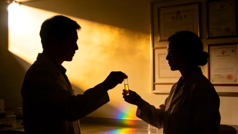 基因检测报告与肝癌病理切片对比示意图