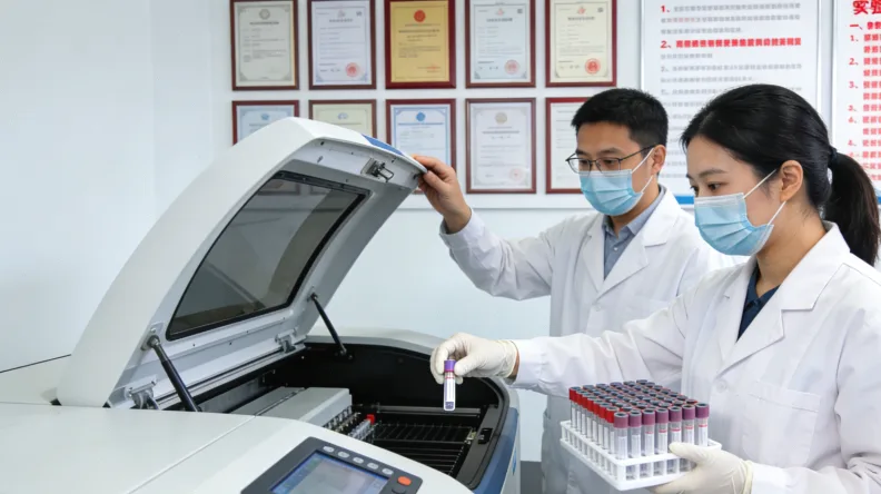 基因检测报告与药品摆在一起的示意图