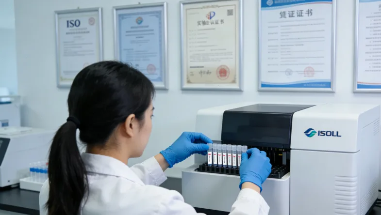 肺癌患者与医生共同查看检测报告场景