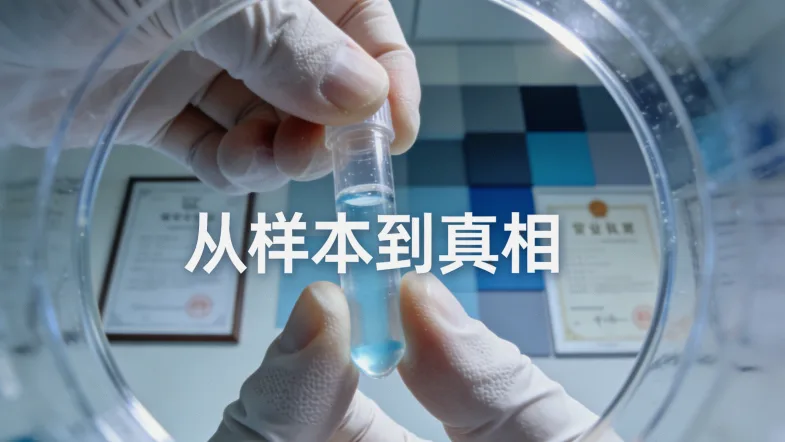 一位患者正向医生展示带有血丝的纸巾