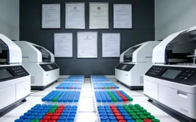 一位患者正在和医生一起查看基因检测报告