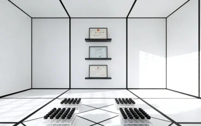 医生与患者共同查看基因检测报告示意图