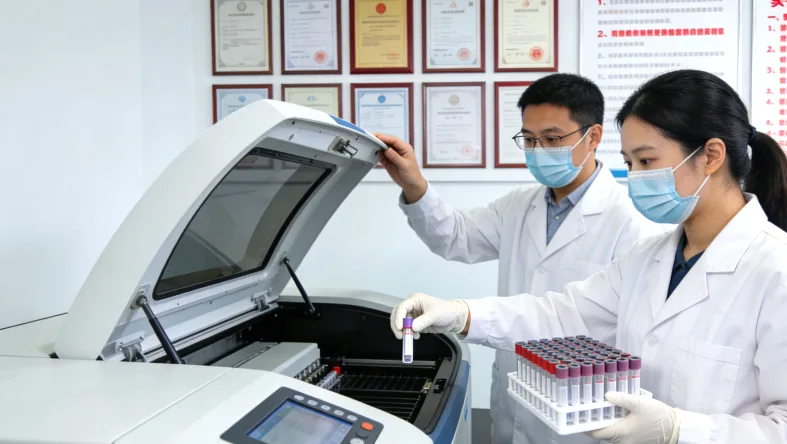 基因检测报告特写，箭头指向“PIK3CA突变”字样