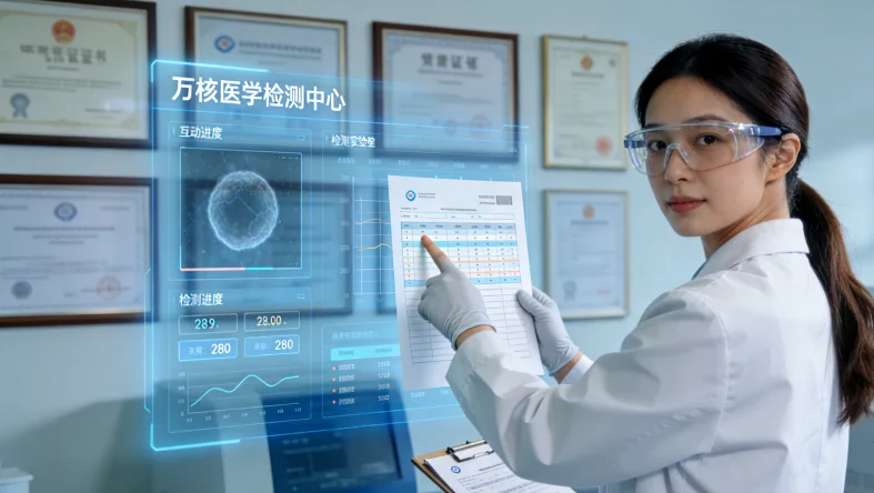 一位医生和患者共同看病理报告