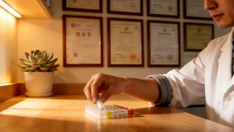 两位乳腺癌患者化疗期间发量对比示意图