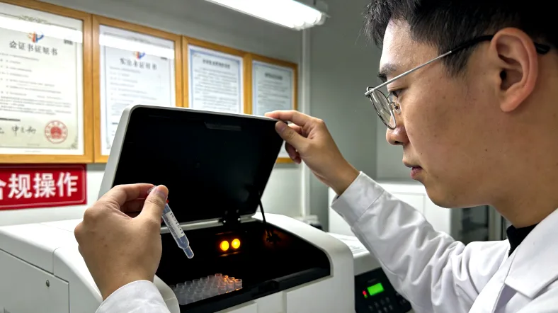 医患沟通场景,医生在纸上画图向患者解释