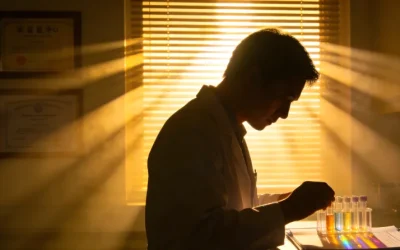 超声引导下乳腺空芯针穿刺活检操作示意图