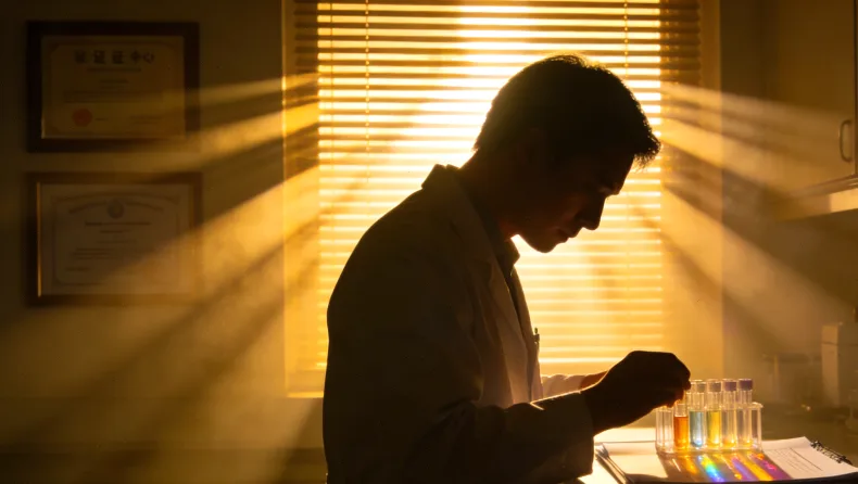 超声引导下乳腺空芯针穿刺活检操作示意图