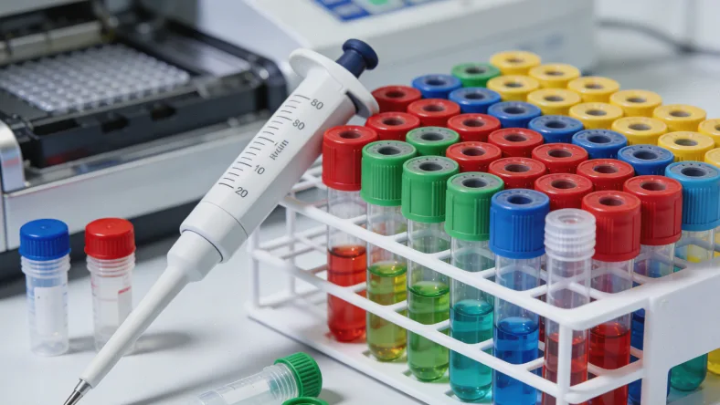 乳腺癌靶向药物与疫苗图标并列