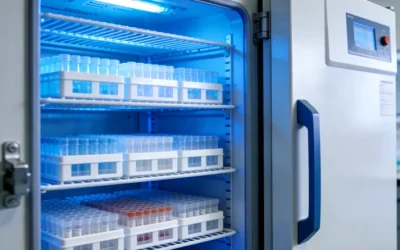 装有病理蜡块和切片的专业样本运输箱