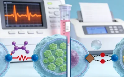 女性看着手中的基因检测报告，面露忧色