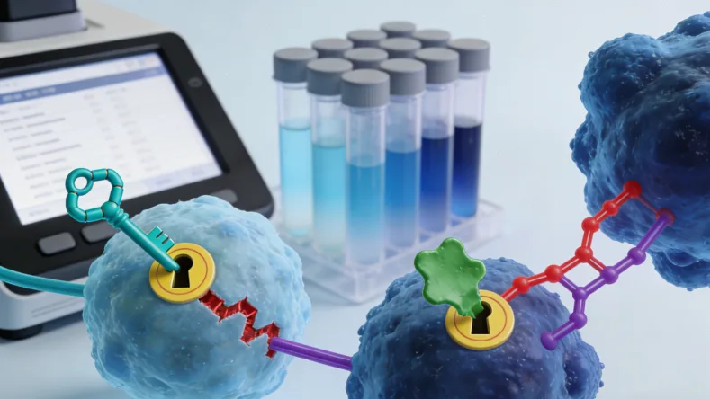 BRCA基因双螺旋结构示意图