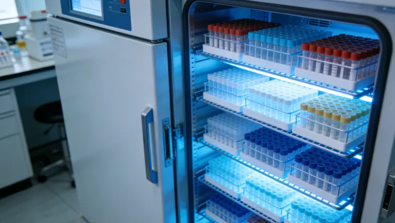 一个人对着镜子检查肩部皮肤上的痣