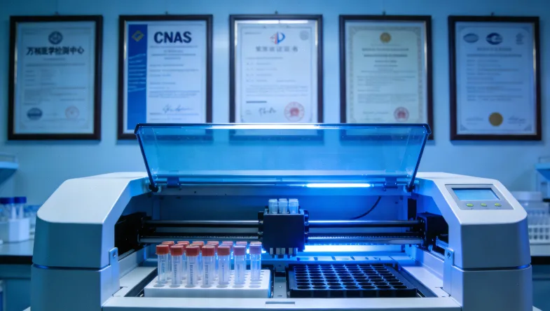 一位患者正在阅读基因检测知情同意书