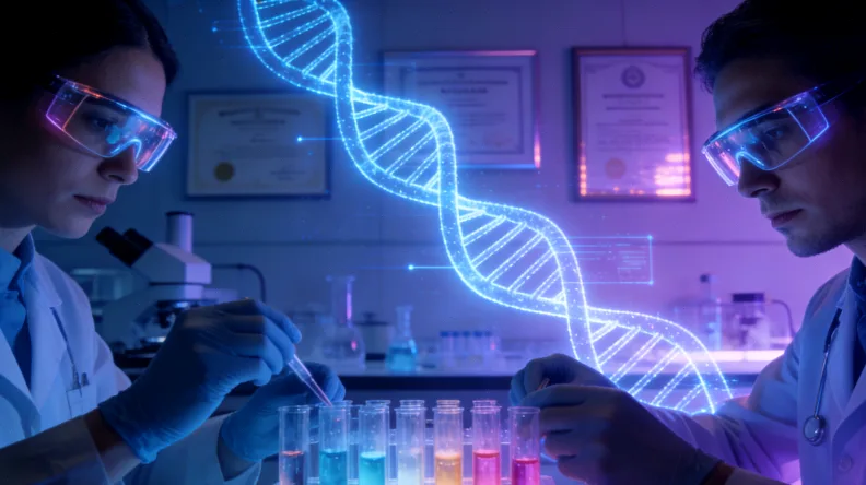 两张不同NGS报告对同一药物结论不一致的对比示意图