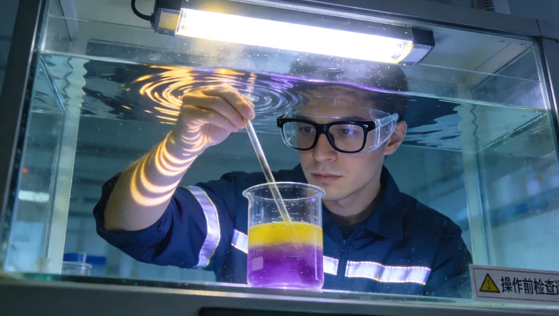 医生正在为患者进行胸腔穿刺抽液