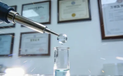 医生与肺癌患者拿着病理报告沟通的示意图