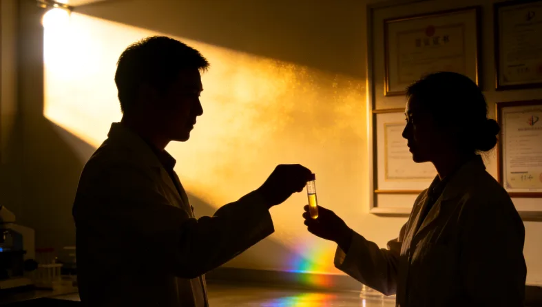 一位患者揉眼睛，表情困惑