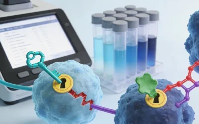 医生与患者共同查看复查CT影像胶片