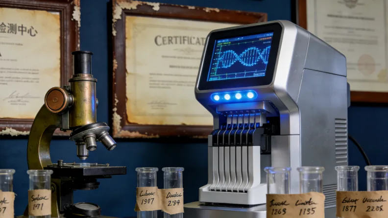 基因检测报告上T790M突变阳性结果的示意图