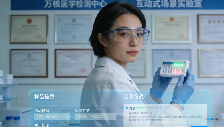 NGS测序流程与报告涵盖基因示意图