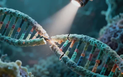 医生与家庭成员讨论基因检测报告