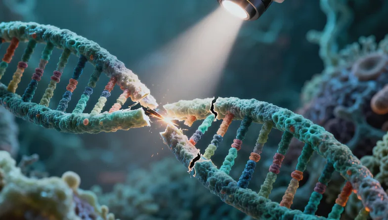 医生与家庭成员讨论基因检测报告