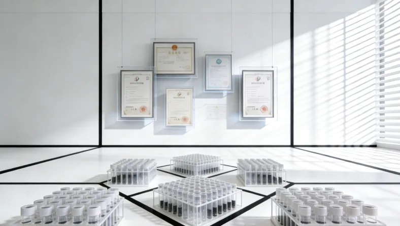 DNA双螺旋结构示意图，高亮标出微卫星重复序列区域