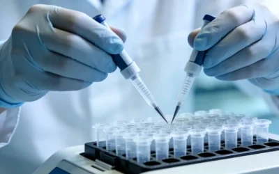 DNA双螺旋与错配修复蛋白工作示意图