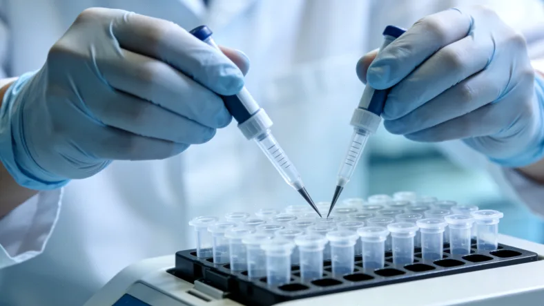 DNA双螺旋与错配修复蛋白工作示意图