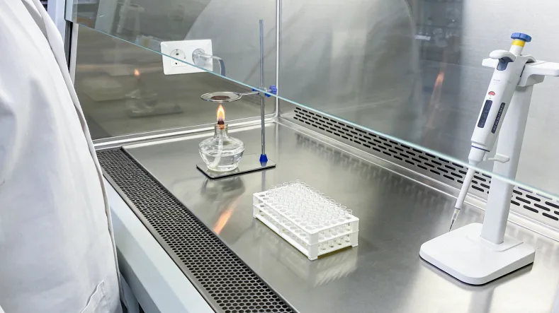 显微镜下显示的穿刺小标本组织切片