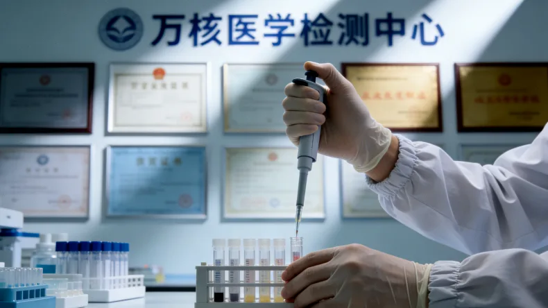 病理医生在显微镜下观察肉瘤组织切片