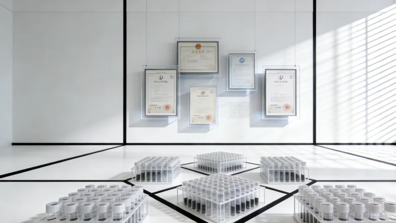 PD-L1检测报告局部特写,红圈标出“阳性对照:合格”字样